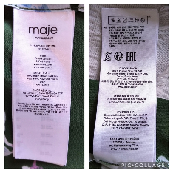 Maje Lukoise Floral Pleated Shoulder Blouse - Picture 14 of 16